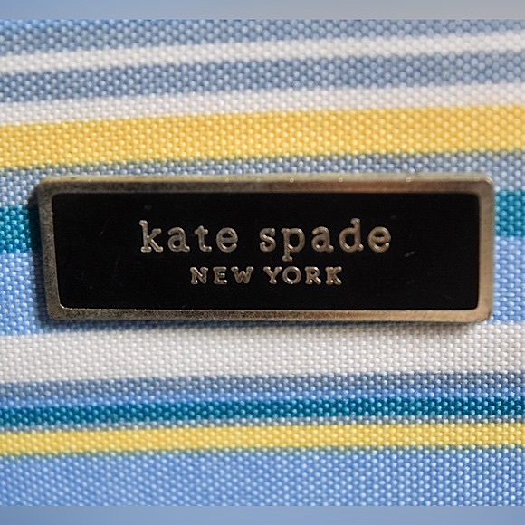 VINTAGE Kate Spade New York Multicolour Striped Handbag Y2K Retro Purse Designer - Picture 15 of 16